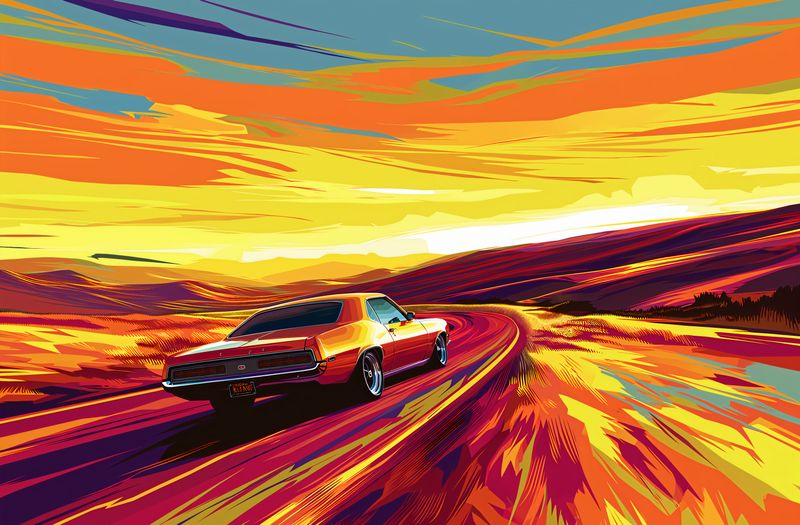 Plakat 91,5x60cm Pędź Przed Siebie zdjęcie 1