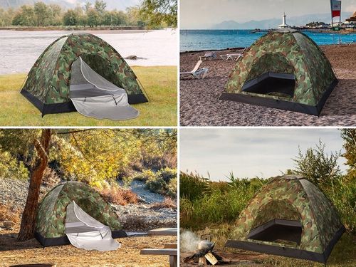 NAMIOT TURYSTYCZNY KEMPINGOWY MOSKITIERA MORO XXL na Arena.pl