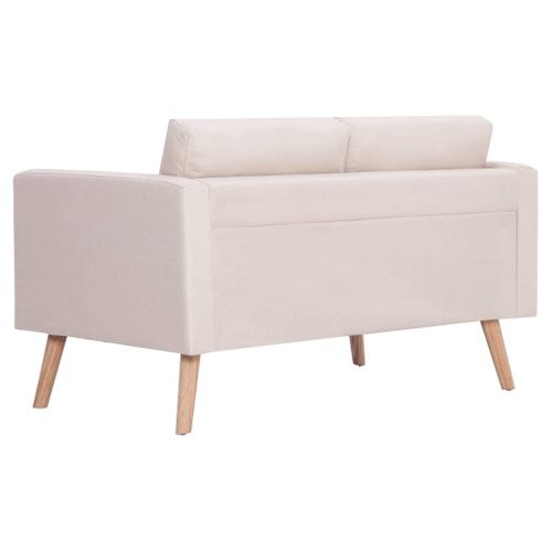 Sofa 2-Osobowa, Materiałowa, Kremowa na Arena.pl