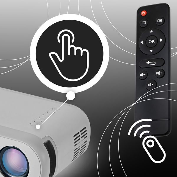 Projektor LCD Retoo ER1160 srebrny zdjęcie 4