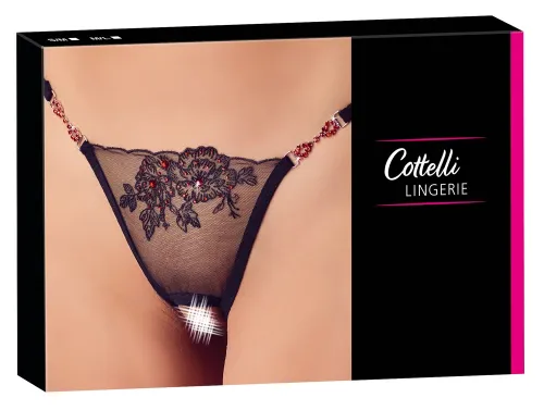 cottelli lingerie stringi siateczkowe z haftem s/m eleganckie na Arena.pl
