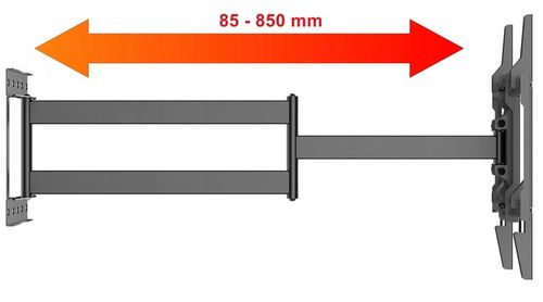 85cm Długi Uchwyt do Telewizora 32 40 43 48 49 50 55 58 cali Wieszak TV na Arena.pl