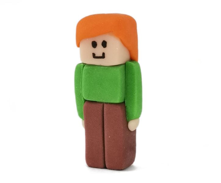 Cukrowa figurka na tort Alex jak z Minecraft zdjęcie 1