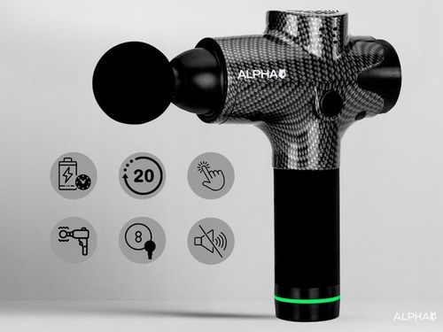 Pistolet do Masażu Alpha Massage Gun Pro - Masażer do Pleców, Ciała i Stóp na Arena.pl