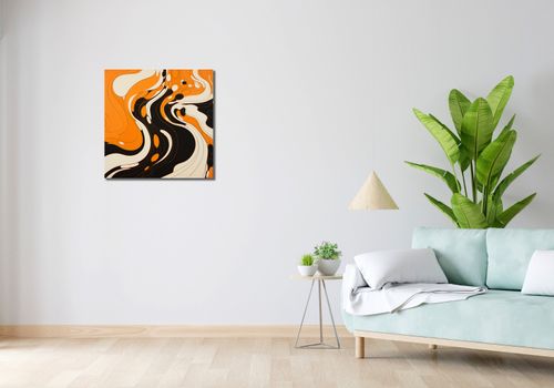 Obraz 60x60cm Tańczący Atrament na Arena.pl
