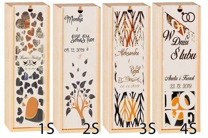 PUDEŁKO SKRZYNKA NA WINO GRAWER PREZENT ŚLUB PRIM zdjęcie 12