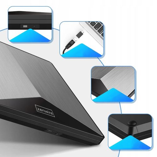 Zewnętrzny Napęd Odtwarzacz DVD CD USB-C 3.0 Nagrywarka do Laptopa Komputer na Arena.pl
