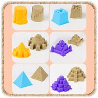 ZESTAW KONSTRUKCYJNY PIASEK KINETYCZNY DŹWIG POJAZDY BUDOWLANE DLA DZIECI