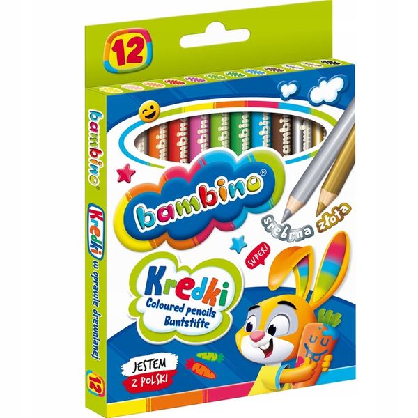 Kredki ołówkowe 12 kolorów w drewnianej oprawie zdjęcie 13