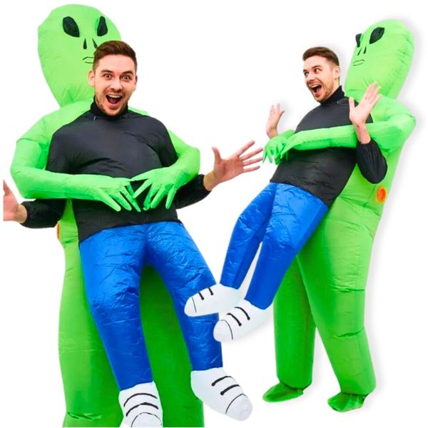 Kostium alien UFO kosmita dmuchany przebranie strój Halloween samopompujący zdjęcie 6
