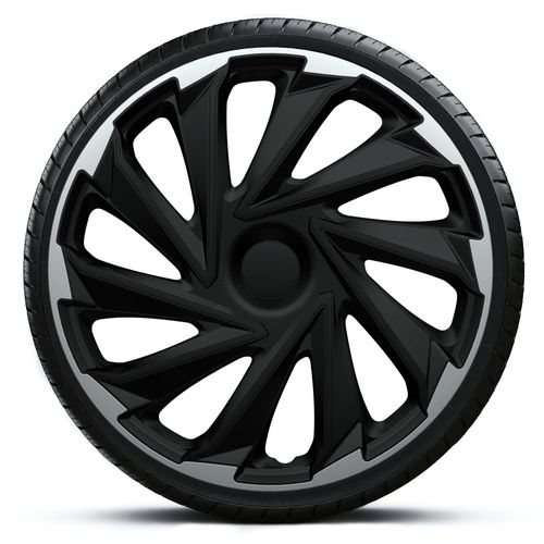 4x Kołpaki 16 MISANO SB CZARNO SREBRNE TUNING na Arena.pl