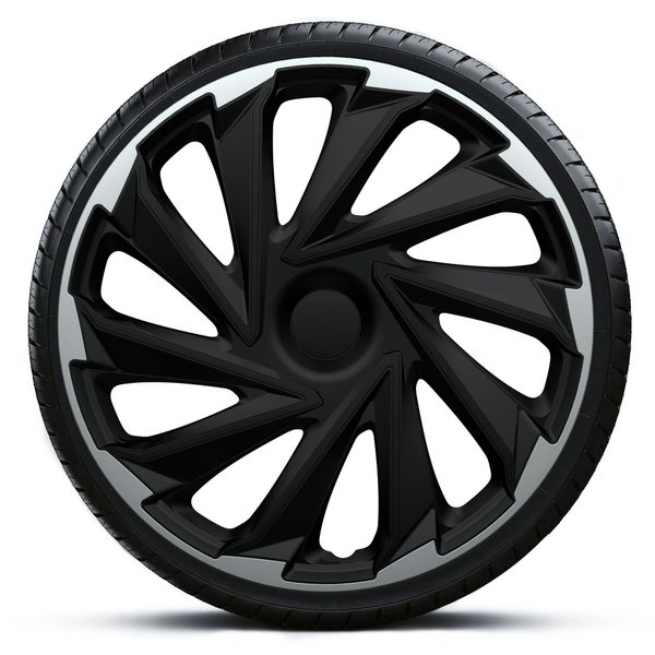 4x Kołpaki 16 MISANO SB CZARNO SREBRNE TUNING zdjęcie 1