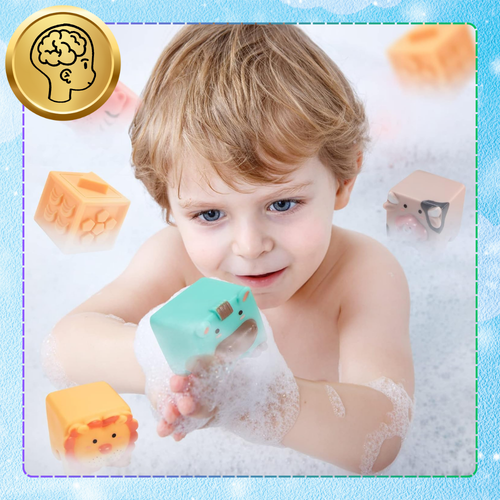 miękkie kreatywne klocki sensoryczne dla niemowląt dzieci funkcja gryzaka na Arena.pl