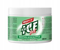 Refit| Żel Przeciwbólowy | Mentol + Eukaliptus | 500 ml | XXL | Ice Gel