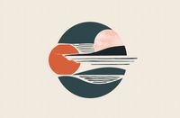 Plakat 86,4x56,8cm Spokojny Odcień Głębi