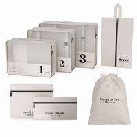 zestaw podróżny 7 szt kosmetyczek saszetek organizerów ks142k