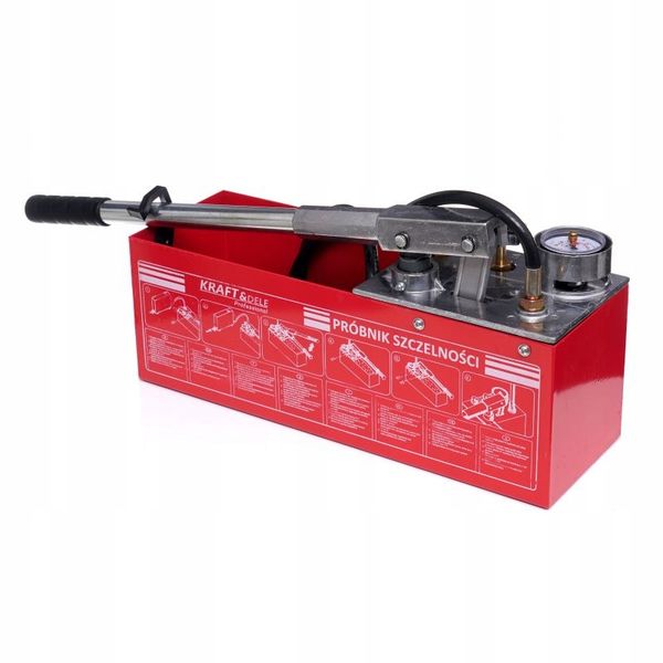 POMPA KONTROLNA DO PRÓB CIŚNIENIOWYCH SZCZELNOŚCI 0-50KG 45ML 12L TESTER zdjęcie 6
