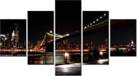 75CM 120 OBRAZ 5 ELEM BROOKLYN BRIDGE MITH17 ŚCIENNY DRUK