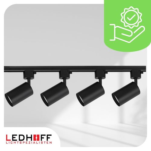 Oświetlenie szynowe Zestaw listwa 2m + 4x lampa GU10 CZARNY na Arena.pl