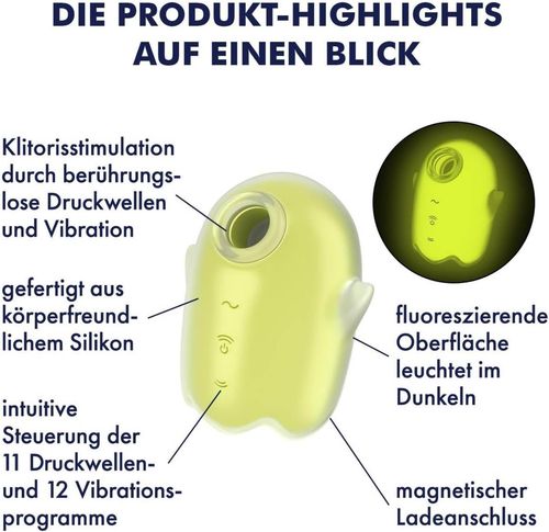 Satisfyer Glowing Ghost Yellow na Arena.pl