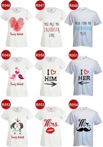 KOSZULKI t-shirt TOP dla zakochanych I LOVE MY BOY na Arena.pl