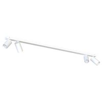 Natynkowe reflektorki białe Mono 7812 tuby na listwie do sypialni