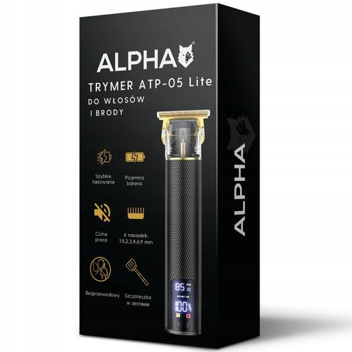 Maszynka do Strzyżenia i Golenia Włosów i Głowy - Trymer do Brody Alpha na Arena.pl