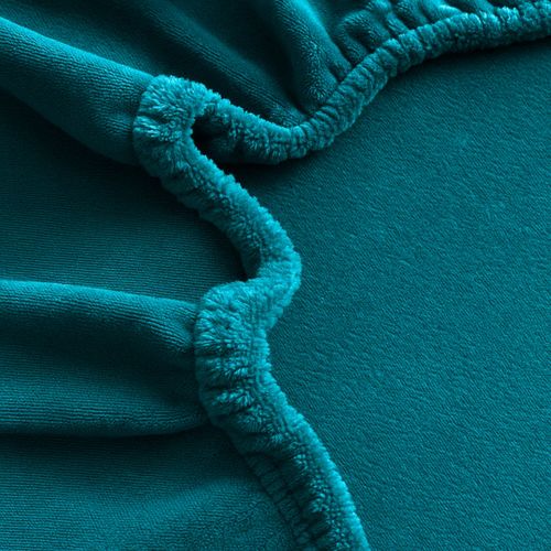 PRZEŚCIERADŁO Z GUMKĄ 140x200 PLUSZOWE POLAROWE MIŚ MIĘKKIE CIEPŁE TURKUSOWE na Arena.pl