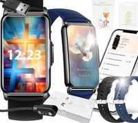 SMARTWATCH ZEGAREK NA KOMUNIE DZIEWCZYNKA SMS KROKI POLSKIE MENU 2 PASKI