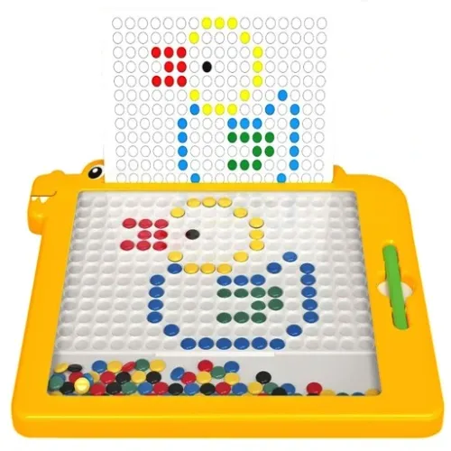 Tablica magnetyczna Dino Board Mozaika Montessori układanka krążki MagPad na Arena.pl