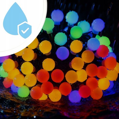 LAMPKI ŚWIĄTECZNE CHOINKOWE KULKI 200LED ZEWNĘTRZNE WEWNĘTRZNE MULTIKOLOR na Arena.pl