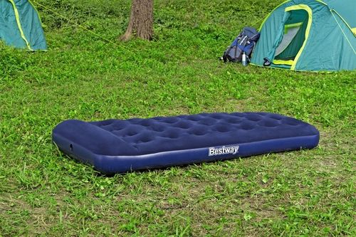 MATERAC DMUCHANY 1-osobowy wbudowana POMKPA nożna 188x99 cm BESTWAY na Arena.pl