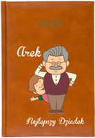 Kalendarz z nadrukiem Tygodniowy książkowy A5 2026 PREZENT Dla DZIADKA