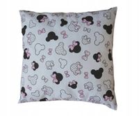 Poszewka poduszka bawełna Myszka Minnie róż biel