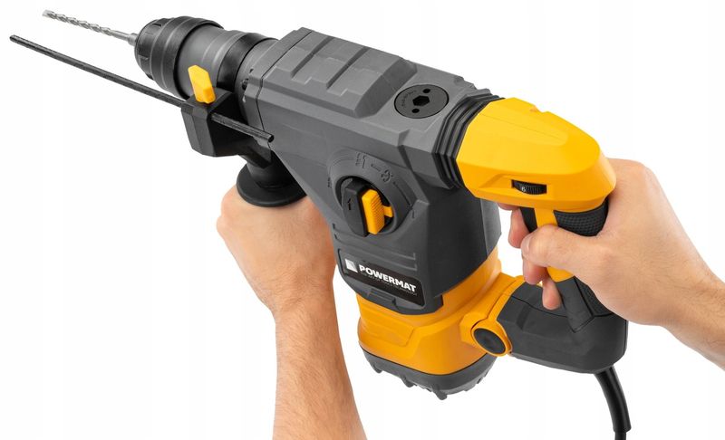 MŁOT UDAROWY MŁOTOWIERTARKA UDAR SDS+ 2600W 5,5J WALIZKA 3X WIERTŁO DŁUTA zdjęcie 4