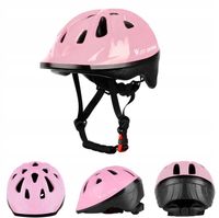 WEST BIKING KASK DZIECIĘCY RÓŻOWY OCHRONNY NA ROWER I HULAJNOGĘ