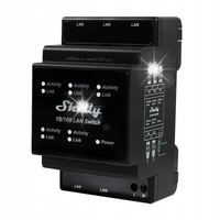 Shelly LAN switch 5-portowy switch LAN na szynę DIN RJ45