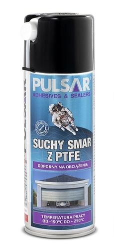 SUCHY SMAR DO BRAM ŁAŃCUCHA SPRAY PULSAR TEFLONOWY PTFE UNIWERSALNY 400 ml na Arena.pl