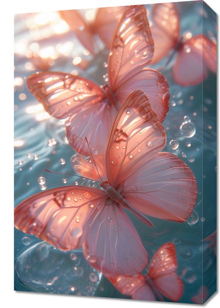 Obraz 40x60cm Świetliste Motyle zdjęcie 1