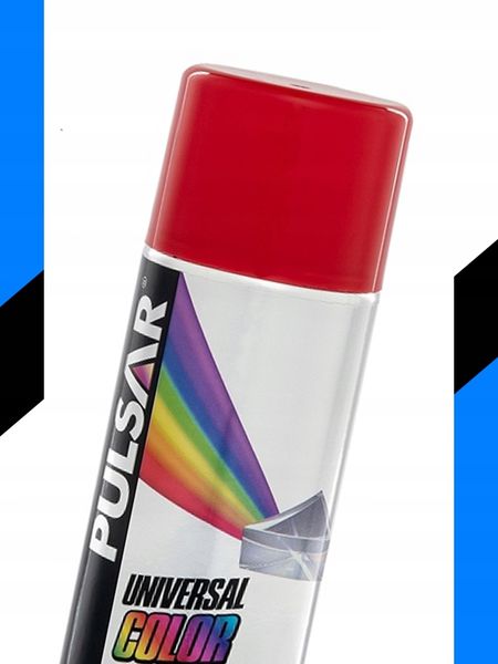 LAKIER CZERWONY POŁYSK PULSAR SPRAY RAL 3002 400 ml zdjęcie 6