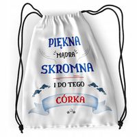 Plecak Dla Córki Sportowy Szkolny Worek Torba Z Nadrukiem Ze Zdjęciem