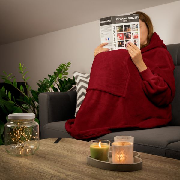 Bluzair - Bluza koc - Bordowy zdjęcie 11