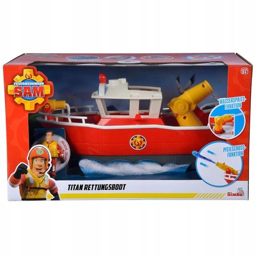 SIMBA Strażak Sam Łódź strażacka Tytan na Arena.pl