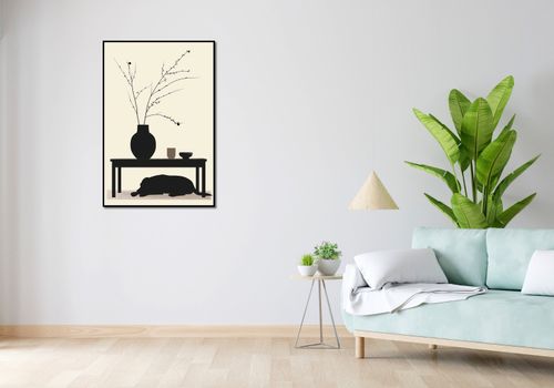 Plakat 67,5x100cm Wypocznij Psino na Arena.pl