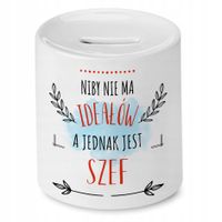 Skarbonka Dla Szefa Na Urodziny Imieniny Prezent Z Nadrukiem Ze Zdjęciem