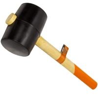MŁOTEK GUMOWY Z DREWNIANĄ RĄCZKĄ 90 mm, 1200 g
