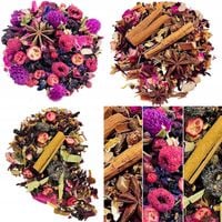 ZESTAW HERBAT OWOCOWYCH ZIMOWYCH rozgrzewające pachnące MIX 300g