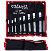 KLUCZE rurowe 6-22mm rurkowe 10części DO WARSZTATU NASADOWE DŁUGIE RĘCZNE