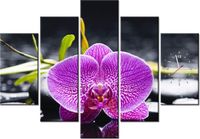 105CM 150CM ZEGAR 5 ELEM ORCHIDEA DRUK OBRAZ