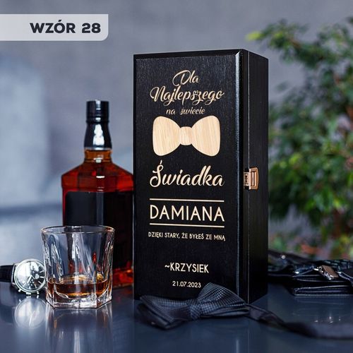 PODZIĘKOWANIE DLA ŚWIADKA PREZENT DLA ŚWIADKA SKRZYNKA NA ALKOHOL UPOMINEK na Arena.pl